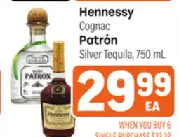 Tony’s Fresh Market Hennessy Cognac Patrón Silver Tequila offer