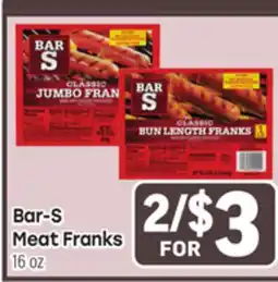 Tony’s Fresh Market Bar-S Meat Franks offer