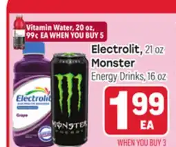 Tony’s Fresh Market Electrolit or Monster offer