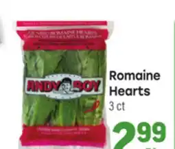 Tony’s Fresh Market Romaine Hearts offer