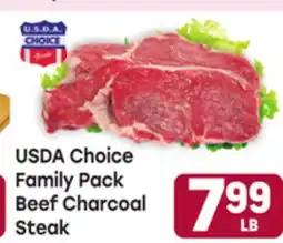 Tony’s Fresh Market USDA Choice Family Pack Beef Charcoal Steak offer