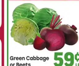 Tony’s Fresh Market Green Cabbage or Beets offer