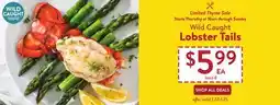 Fresh Thyme Wild Caught Lobster Tails offer