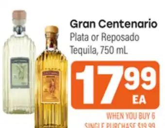 Tony’s Fresh Market Gran Centenario offer