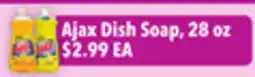Tony’s Fresh Market Ajax Dish Soap offer