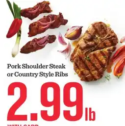 Mariano's Pork Shoulder Steak or Country Style Ribs offer