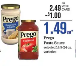 Mariano's Prego Pasta Sauce offer