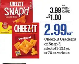 Mariano's Cheez-It Crackers or Snap'd offer