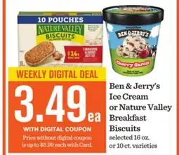 Mariano's Ben & Jerry's Ice Cream or Nature Valley Breakfast Biscuits offer