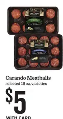 Mariano's Carando Meatballs offer