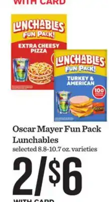 Mariano's Oscar Mayer Fun Pack Lunchables offer