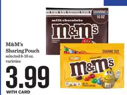 Mariano's M & M' s Sharing Pouch offer