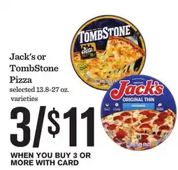 Mariano's Jack's or TombStone Pizza offer