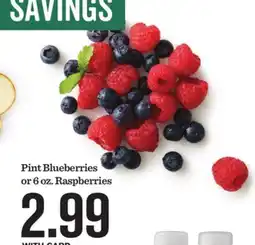Mariano's Pint Blueberries or 6 oz. Raspberries offer