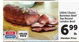 Safeway USDA Choice Boneless Beef Top Round London Broil offer