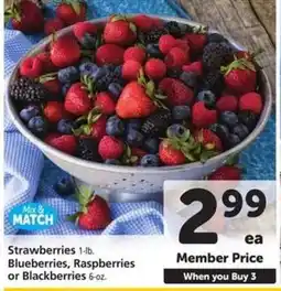 Safeway Strawberries, Blueberries, Raspberries or Blackberries offer