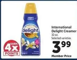 Safeway International Delight Creamer offer