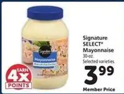 Safeway Signature Select Mayonnaise offer