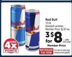 Safeway Red Bull offer