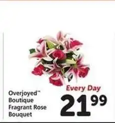 Safeway Overjoyed Boutique Fragrant Rose Bouquet offer