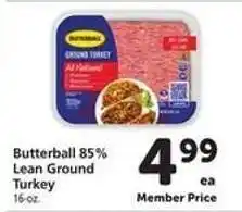 Safeway Butterball 85% Lean Ground Turkey offer