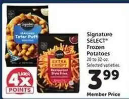 Safeway Signature Select Frozen Potatoes offer