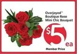 Safeway Overjoyed Boutique Rose Mini Chic Bouquet offer