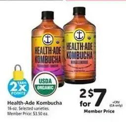 Safeway Health-Ade Kombucha offer