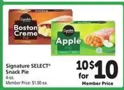 Safeway Signature Select Snack Pie offer