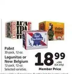 Safeway Pabst, Lagunitas or New Belgium offer