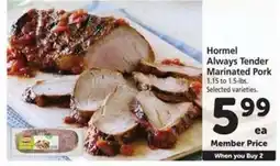 Safeway Hormel Always Tender Marinated Pork offer