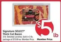 Safeway Signature SELECT Thick-Cut Bacon offer