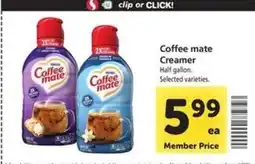 Safeway Coffee mate Creamer offer