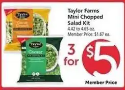 Safeway Taylor Farms Mini Chopped Salad Kit offer