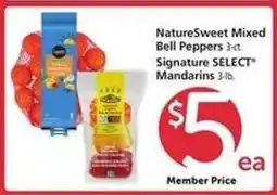 Safeway NatureSweet Mixed Bell Peppers / Signature SELECT Mandarins offer