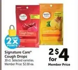 Safeway Signature Care Cough Drops offer
