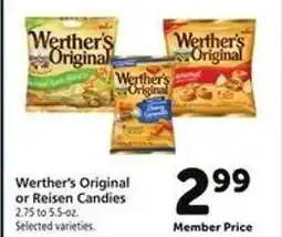 Safeway Werther's Original or Reisen Candies offer