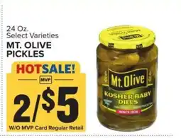 Food Lion Mt. Olive Pickles offer