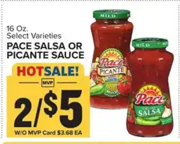 Food Lion Pace Salsa or Picante Sauce offer