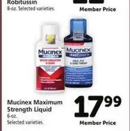 Safeway Mucinex Maximum Strength Liquid offer