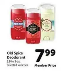 Safeway Old Spice Deodorant offer