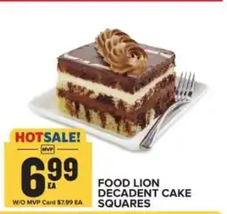 Food Lion FOOD LION DECADENT CAKE SQUARES offer