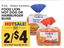 Food Lion FOOD LION HOT DOG OR HAMBURGER BUNS offer