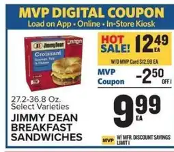 Food Lion Jimmy Dean Breakfast Sandwiches offer