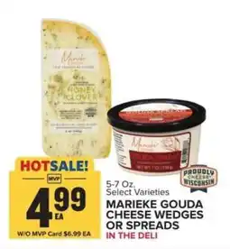 Food Lion MARIEKE GOUDA CHEESE WEDGES OR SPREADS offer