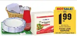 Food Lion FOOD LION NAPKINS offer