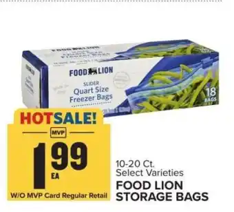 Food Lion Food Lion Storage Bags offer