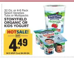 Food Lion STONYFIELD ORGANIC OR KIDS YOGURT offer