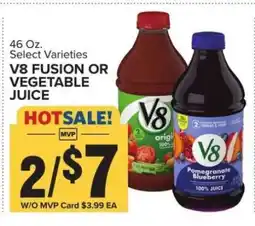 Food Lion V8 Fusion or Vegetable Juice offer
