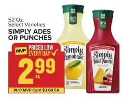 Food Lion Simply Ades or Punches offer